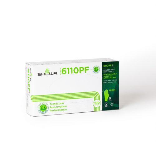 Nitrile Green Gloves - Biodegradable