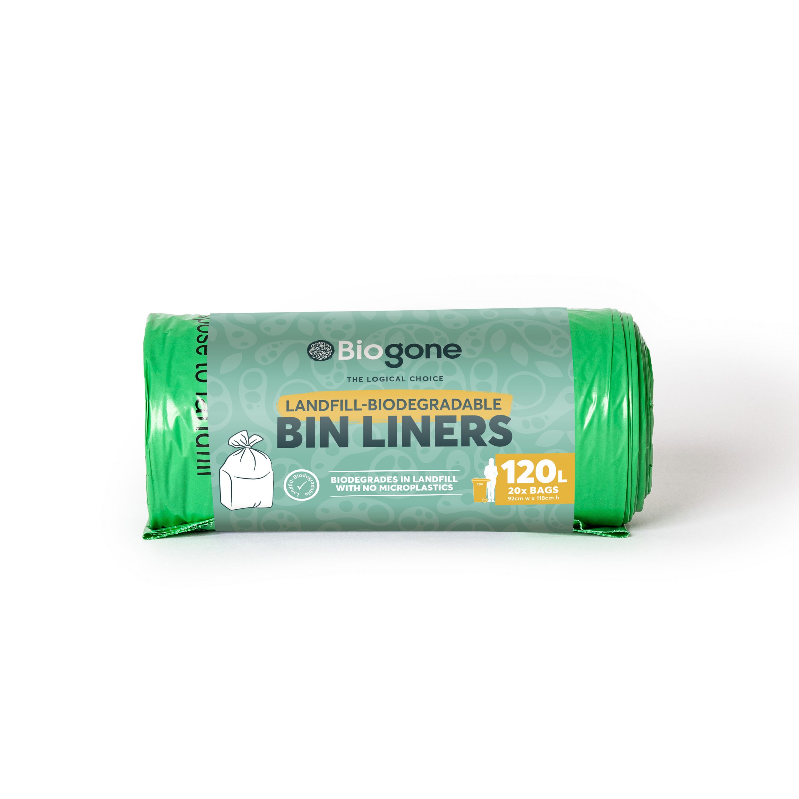 Don't want straw Ideal 120L Bin Liner - Biodegradable - Biogone