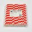 Regular Sized Paper Straws (250 pack) Red Stripe