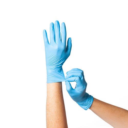 Nitrile Blue Gloves – Biodegradable